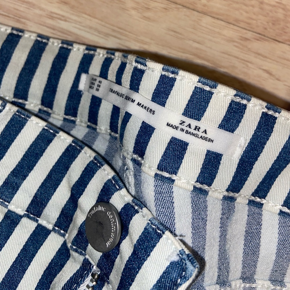 Zara stripe jeans